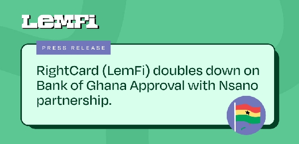 RightCard (LemFi) doubles down on Bank of Ghana approval with Nsano partnership
