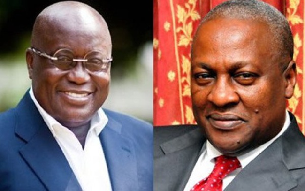 Nana Akufo-Addo and President Mahama are the front runners in this year