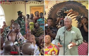 Scenes from the Manhyia Palace during John Dramani Mahama's courtesy call