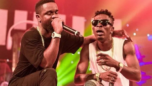 Sarkodie (L) has said he and Shatta Wale (R) usually clash over the execution of their goals