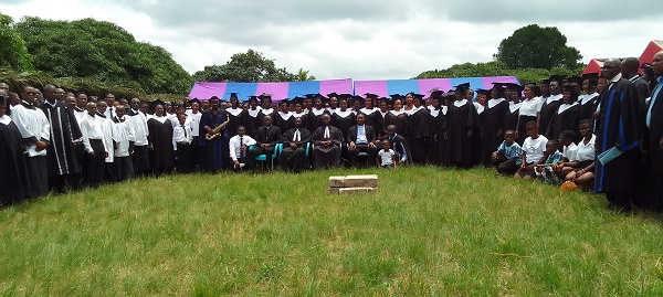 A group photograph of all the choir that participated in the rally