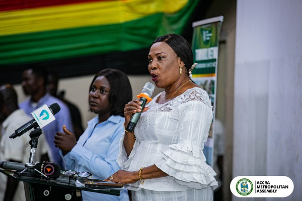 Elizabeth K.T. Sackey speaking at the event