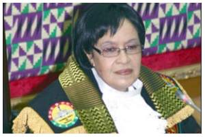 Joyce Bamford-Addo is Ghana's first female Speaker of Parliament