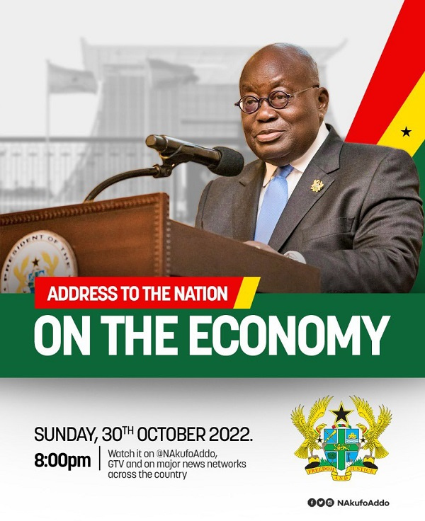 President Nana Addo Dankwa Akufo-Addo to address the nation