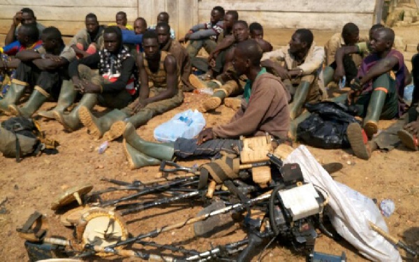 71 illegal miners have been arrested in the Ashanti Region alone.