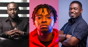 (L) Richie Mensah, (M) Magnom and (R) Nacee