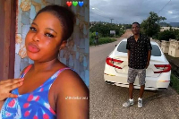 Vera Asare (L) poured acid on her late boyfriend (R) after accusing him of infidelity