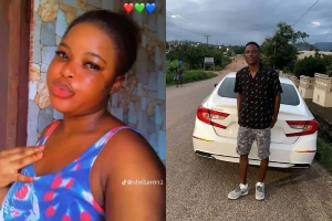 Vera Asare (L) poured acid on her late boyfriend (R) after accusing him of infidelity