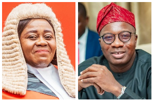 Gertrude Torkornoo and Mahama Ayariga