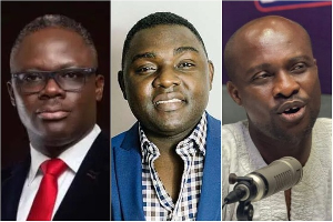 L-R: Samson Lardy, Kevin Taylor and Bernard Bediako Baidoo