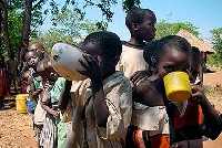 Children drink from dirty cup.     File photo.