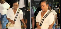 A picture collage of CID boss Lydia Donkor at ShattaFest