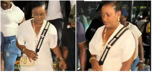 A picture collage of CID boss Lydia Donkor at ShattaFest