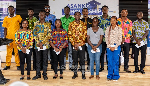 A file photo of the 31 students who received support under Asanko Scholarship scheme