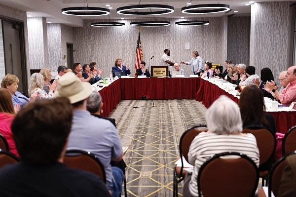 Blackwell began his address by tackling the pressing issue of taxation