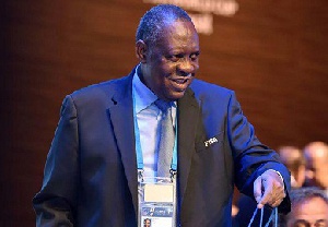 Outgoing CAF president Issa Hayatou