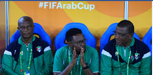 Sudan coach James Kwesi Appiah before a match on December 6, 2025