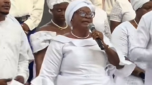 Nana Agradaa’s mother addresses congregants at Heaven Way church