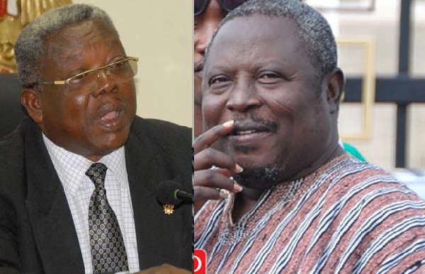 Justice Apau (left) and Martin Amidu