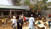 Learning materials of final year students were destroyed by the fire