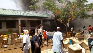 Learning materials of final year students were destroyed by the fire