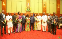 President Nana Addo Dankwa Akufo-Addo with sworn in Deputy Regional Ministers
