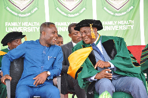Kwabena Mintah Akandoh (L) with Prof Enyonam Yao Kwawukume