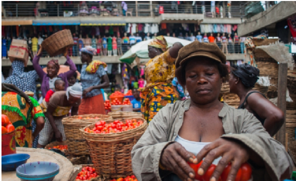 Tomato sellers at Kejetia market