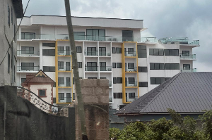 The 37-unit luxury apartment complex allegedly owned by  Kwabena Adu-Boahene and his wife