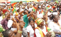 Ghanaians have gathered at the Independence Square in Accra to give thanks to God
