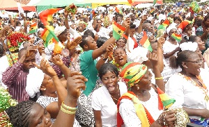Ghanaians have gathered at the Independence Square in Accra to give thanks to God