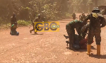 Watch as anti-galamsey task force storm forest to dismantle illegal mining hideout