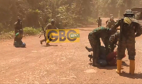 The task force rounded up the illegal miners