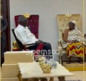 Former President John Agyekum Kufuor and Asantehemaa Nana Yaa Akyaa II