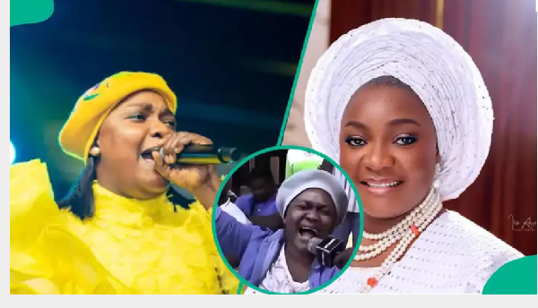 Fans react to video of gospel singer Bunmi Akinnaanu, Omije Ojumi at crusade