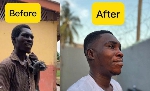 Prince Aniawu's before and after look
