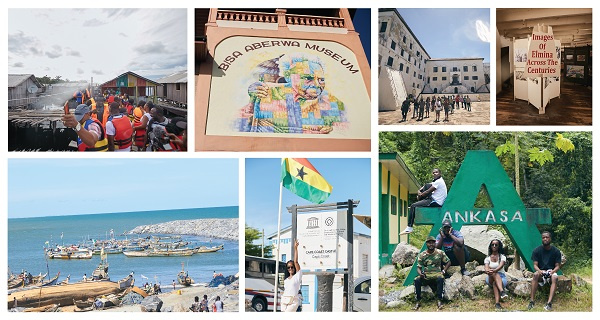 Photo collage of some activities and tourist sites