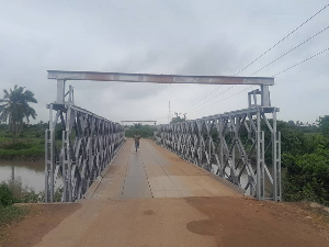 Dilapidated bridge at Amasaman fixed