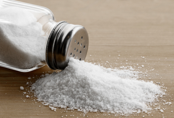 File photo of salt pouring out from a bottle