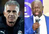 Black Stars coach Carlos Queiroz and veteran sports journalist Kwabena Yeboah