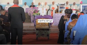 Cardinal Richard Kuuia Baawobr's funeral started on January 11