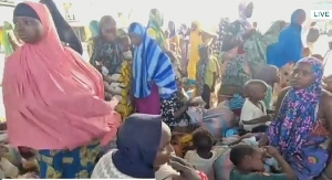 Screenshot from the X video on the removal of undocumented immigrants from the streets of Accra