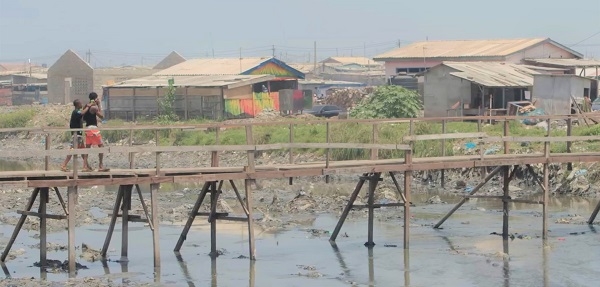 A photo of the Chorkor township in Accra