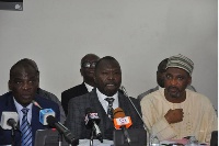 The press conference was addressed by the Minority Leader and MP for Tamale South, Haruna Iddrisu