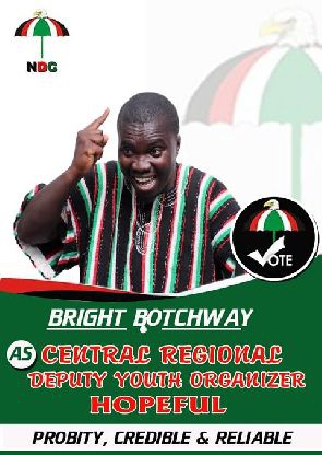 Bright Botchway is Deputy Youth Organizer hopeful in the Central Region