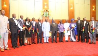 President Nana Addo Dankwa Akufo-Addo with his cabinet