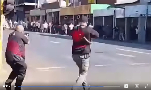 A screenshot of a video of the incident A screenshot of a video of the incident