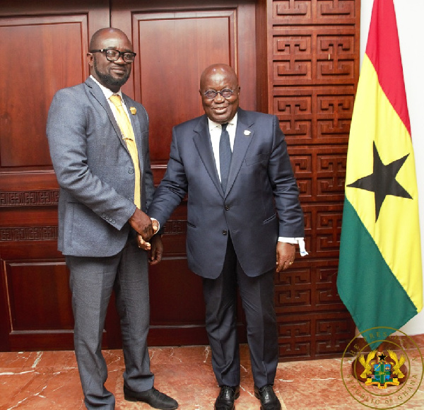 Kurt Okraku with President Akufo-Addo