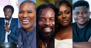 The recipients are Ibrahim Mahama, Anita Erskine, Rocky Dawuni, Dentaa and Wode Maya