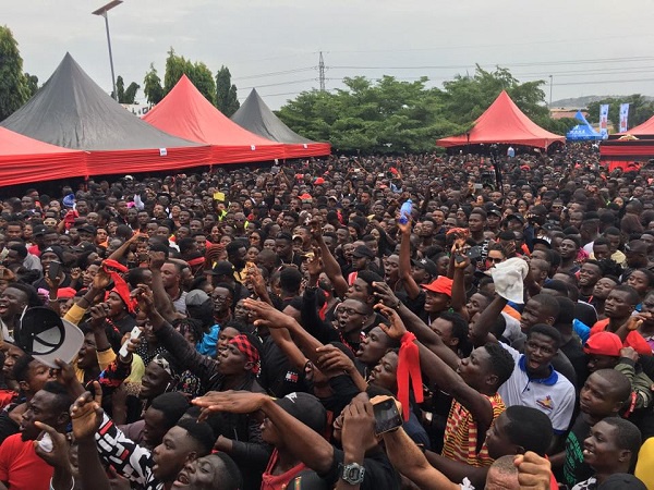 Thousands thronged to Dansoman to mourn with Ebony's family